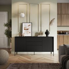 Elevate your living space with our exquisite modern textured sideboard cabinet. With its sleek design, textured front, this cabinet is a perfect blend of contemporary aesthetics and timeless appeal. Featuring metal legs that provide stability and an iconic modern touch, our sideboard cabinet is not just a storage solution, but a statement piece that complements any interior décor with its minimalist charm. Colour:  Black Matt Living Room Armoire, Sideboard Modern, Contemporary Sideboard, Side Board, Matching Furniture, Dining Room Home Office, Wooden Sideboard, Console Cabinet, Modern Console Tables