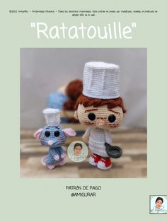 an image of two knitted dolls on the cover of ratatoulie book