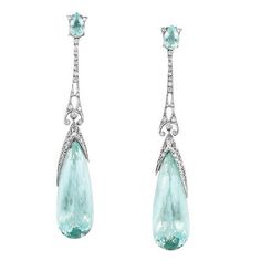 Blue Wedding Jewelry, Deco Retro, Stone Dangle Earrings, Aquamarine Earrings, Aquamarine Jewelry, Retro Jewelry, 925 Silver Jewelry, Fine Earrings, Amazon Com