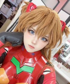 asuka evangelion #cosplay Neon Genesis Cosplay, Asuka Neon Genesis Evangelion, Neon Genesis Evangelion Cosplay, Makeup Artist Tips