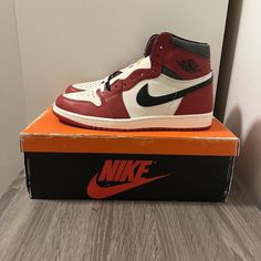 Jordan 1 Retro High Og Chicago Reimagined Lost & Found 2022 Brand New Never Used White High-top Basketball Shoes With Logo, Jordan 1 Retro, Jordan 1 Retro High, Jordans For Men, Lost & Found, Jordan Shoes, Jordan 1, New Color, Athletic Shoes