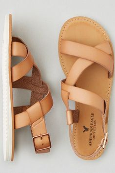 American Eagle Outfitters AEO Slingback Sandals Special Shoes, Shoes Ideas, Tan Sandals, Girly Shoes, Slingback Sandals, Cartoon Girl, Shopping Ideas, Prom Shoes