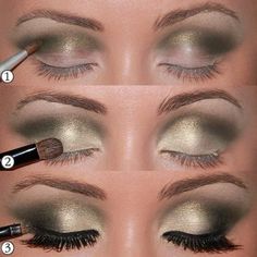 Green Smokey Eye Trucco Smokey Eye, Make Up Inspiration, Makeup Tutorials, Makati, Smokey Eye Makeup, Eye Make