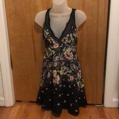 New Without Tags. Never Worn Dress. Floral Black Dress, Digital Closet, Free People Black, Floral Dress Black, Free People Dresses, Free People Dress, Black Floral, Free People, Black Dress