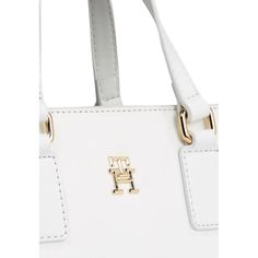 Brand: Tommy Hilfiger Gender: Women Type: Bags Season: Spring/Summer PRODUCT DETAIL • Color: white • Pattern: plain • Size (cm): 19x24x10 • Details: -handbag -with shoulder strap COMPOSITION AND MATERIAL • Composition: -100% polyurethane White Rectangular Bag With Gold-tone Hardware, Trendy White Satchel With Gold-tone Hardware, Trendy White Top Handle Shoulder Bag, White Bag With Double Top Carry Handle, White Double Handle Bag With Top Carry Handle, White Double Handle Bag With Top Carry, Trendy White Satchel For Office, White Rectangular Shoulder Bag With Gold-tone Hardware, Trendy White Bags With Handles