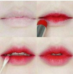 Hair tutorial korean gradient lips 23+ Ideas #hair Korean Gradient Lips, Extreme Make-up, Makeup Korean Style, Teknik Makeup, Make Up Diy, Simple Makeup Natural, Tutorial Eyeliner, Gradient Lips