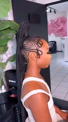 High Ponytail Braids, Straight Up Hairstyles, Cute Back To School Hairstyles, High Ponytail Braid, Fun Braids, Twisted Braids, Getting Ready In The Morning, Braids Styling