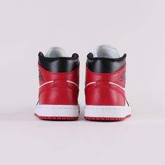 Debuted in 1985, the Air Jordan 1 Mid Red Black offers a rendition to the iconic classic. Released August 17th, 2022.* Jumpman logo on tongue* Leather and synthetic upper offers durability * Black wings logo on the side * Black, white and red colour blocking Size and Fit* Fits true to size Classic Jordan Shoes For Streetwear, Classic Custom University Red Sneakers For Streetwear, Classic University Red Custom Sneakers For Streetwear, University Red Mid-top Jordan Shoes For Streetwear, University Red High-top Sneakers For Sports Events, University Red Basketball Shoes For Streetwear, Classic Custom Sneakers With Red Sole For Sports, Classic Sneakers For Sports Events, University Red Jordan Shoes For Streetwear