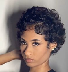 Black Hair 90s, Fresh Hair, Big Chop, Pixie Cuts, Pixie Cut, Hair Goals