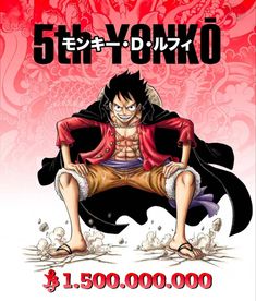 the poster for one piece's 5th anniversary celebration