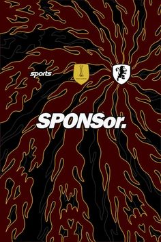 a poster with the words sponsor on it