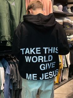 Christian Clothes, Christian Clothing Brand, Jesus Clothes, Personalized T Shirt, Christian Shirts Designs, Faith Clothing, Give Me Jesus, Hoodie For Men, Winter Fits