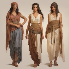 Ancient Babylon Clothing, Sumerian Clothing Women, Egyptian Historical Clothing, Ancient Crete Fashion, Old Greek Clothing, Ancient Persian Fashion, Ancient Egypt Outfits Women, Egyptian Cultural Clothing, Ancient Greek Fashion Woman