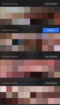 the color palettes are different from each other