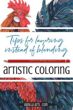 an adult coloring book with the title tips for drawing instead of blending artic coloring