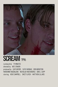 the movie scream features two young men with blood on their face