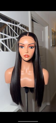 20" inches vietnamese luxury premium bone straight with 5by5 closure glueless wig in black machine made wig 20 Inch Wig, Bone Straight Wig, Black Straight Wig, Bone Straight Hair, Glueless Wigs, Glueless Wig, Closure Wig, Straight Human Hair, Human Hair Wig