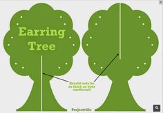 the diagram shows how to cut trees with scissors and tape for cutting them in half