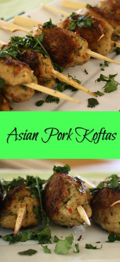 Ground Pork Kebab Recipes, Ground Pork Kabobs, Asian Minced Pork Recipes, Pork Kofta Recipe, Pork Minced Meat Recipe Healthy, Pork Minced Meat Recipe, Minced Pork Recipes, Appetizers Asian, Asian Bar