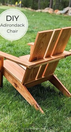 Outdoor camping chair Diy Adirondack Chair, Outdoor Chairs Diy, Adirondack Chairs Diy, Diy Wood Plans, Modern Adirondack Chair, Adirondack Chair Plans, Diy Seating, Modern Adirondack, Woodworking Plans Beginner