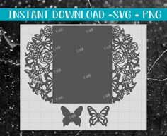 the instant cut file is shown with butterflies and roses