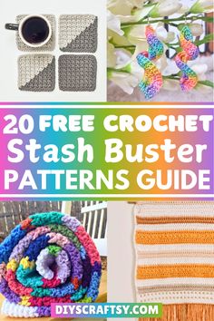 If your crochet tasks never stop, your yarn stash may reach a mountainous proportion. But with these crochet stash buster patterns, you can utilize all of it for many useful, colorful (who have enough single color left!) and small to large items.