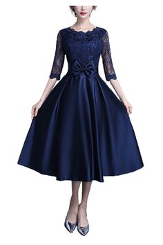 Shop navy blue midi wedding party dress with lace sleeves online. Sheprom offers formal, party, casual & more style dresses to fit your special occasions. Elegant Navy Evening Dress For Party, Elegant Navy Midi Dress For Party, Elegant Blue Midi Dress With Lace Patchwork, Elegant Blue Tea Length Party Dress, Navy Long Sleeve Midi Dress For Party, Royal Blue Mother Of The Bride Dress For Party, Elegant Royal Blue Lace Dress, Royal Blue Lace Elegant Dress, Elegant Blue Evening Dress With Lace Sleeves