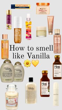 How To Smell Like Amber, To Smell Like Vanilla, Smell Like Vanilla