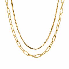 DOUBLE TROUBLE NECKLACE Luxury Double Strand Gold Plated Necklaces, Luxury Single Strand Brown Necklace, Layer Design, Double Trouble, Layers Design, Earring Necklace, Ring Necklace, Jewelry Care, Gold Plating