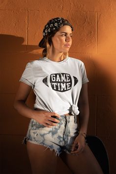 Game Time T-shirt | Game Day Shirt | Football Shirt | Football T-shirt | Football Shirt Women | Sunday Funday Shirt | Football Mom Shirt #SportsMomShirt #SundayFundayShirt #GameDayTee #YaySports #FootballTee #FootballShirt #SportsTshirt #FootballTshirt #GameDayShirt #GameTimeTShirt Football Shirt Women, Sunday Funday Shirt, Funny Football Shirts, Iphone Laptop, Tee Mockup, Football Mom Shirts, Horse Shirt, Shirt Football, Game Day Shirts