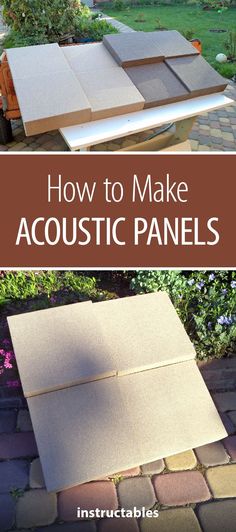 how to make acoustic panels in the garden with instructions on how to install them and where to use them