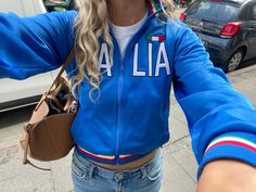 Jersey Jacket Outfit, Sport Jersey, Cute Icon, Italy Outfits, Hoodie Outfit, Dress For Success, Streetwear Outfit