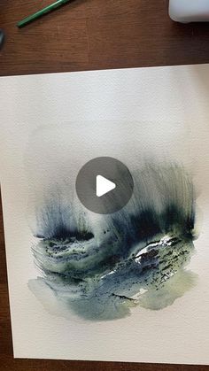 an image of a painting with watercolors on it