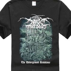 T-shirt for black metal Darkthrone Underground Resistance Shirt S M L Xl Black Metal T Shirt Dark Throne Dark Throne, Metal Tshirt, Model Kaos, Necklaces Boho, Metal T Shirt, Tshirt Streetwear, Hippie Blouse, Boho Hippie Style, Heavy Metal Art