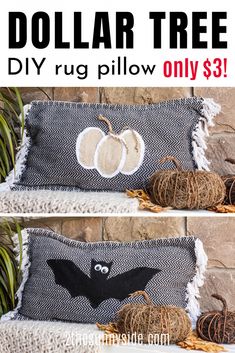 dollar tree diy rug pillow on sale