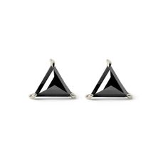 Buy These Amazing Triangle Black Diamond Earrings Studs which Are Approximately 0.80 Carat in Weight. So, if You Are Searching for Luxurious Earrings with Black Diamonds then You Can Buy This One at The Best Price Ever. Sterling Silver Earrings With Black Diamonds For Anniversary, Minimalist Black Earrings For Anniversary, Modern Black Earrings For Anniversary, Mens Diamond Stud Earrings, Black Diamond Earrings Studs, Triangle Stud Earrings, Black Diamond Studs, Black Diamond Jewelry, Black Diamond Earrings