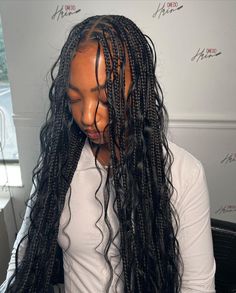 Natural Hair Styles For Prom, Skl Hairstyles, Silk Press Natural Hair, Bohemian Braids, Big Box Braids Hairstyles, Goddess Braids Hairstyles, Edges Hair, Braids Hairstyles Pictures