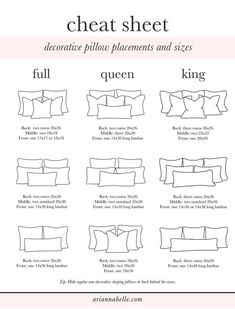 the instructions for how to make a pillow