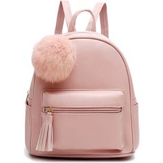 -Polyurethane Lining -Zipper Closure -Fabric&Size: Cute Mini Backpack Is Made Of Soft Vegan Leather With Polyester Lining, Charm Tassel Decor And Lovely Pompom Ball, Fashion Backpack Purse For Women Teenage Girls. It Measure 24cm/9.44inch(L) X 4cm/1.57inch(W) X 23cm/9inch(H). -Structure: Small Purses With Zip Main Compartment, Interior Contain 2 Open Pockets, 1 Wall Zip Pocket. Exterior Has 1 Front Easy Access Zip Pocket, 2 Side Pocket, Enough For Your Daily Use. -Practical: Backpack Purse Is Bo Purse For Teens, Small Backpack Purse, Mini Leather Backpack, Cute Mini Backpacks, Mini Backpack Purse, Mini Mochila, Leather Backpack Purse, Backpack Charm, Purse For Women