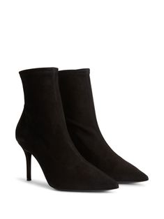 Find GIUSEPPE ZANOTTI Mirea 90mm Leather Boots on Editorialist. black suede pull-on style branded leather insole 90mm high stiletto heel pointed toe Black Leather Boots, Stiletto Heel, Giuseppe Zanotti, Black Suede, Leather Boots, Stiletto Heels, Boots, Heels, Leather