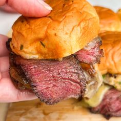 Cowboy Butter Steak Sliders - Bad Batch Baking - Restaurant Copycat Recipes & Family Favorites Cowboy Butter Steak, Steak Sliders, Cowboy Butter, Batch Baking, Restaurant Copycat Recipes, Mignon Steak, Filet Mignon Steak, Restaurant Copycat, Butter Steak