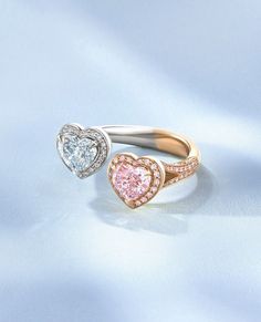 There's nothing quite like diamonds to get the heart racing, especially when they are rare blue and Boodles signature pink.⁠ #Boodles #Gemini⁠ Pink And Blue Diamond, Gemini Design, Fancy Light, Blue Diamonds, Blue Diamond Ring, Pink Diamonds, Fancy Lights, Heart Shaped Diamond, Blue Heart