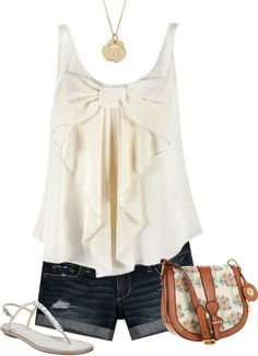 shorts and a dressy tank top would be cute with fishnets or tights for dancing. Mode Tips, Teen Outfits, Chique Outfits, Outfit Trends, Rilakkuma, Beauty And Fashion, Cute Summer Outfits, Mode Inspiration