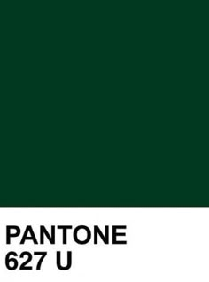 the pantone green color is shown in this image, it's very dark