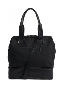 The Convertible Mini Weekender in Black | Beis Travel – Béis Travel Not Done Yet, Weekend Bag, Awkward Moments, Overnight Bag, Cute Bag, Weekender Bag, Kate Spade Top Handle Bag, Laptop Sleeves, Convertible