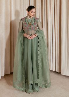 Aplic Work, Hussain Rehar, Waist Coat, Designer Outfits, Designer Party Wear Dresses, Party Wear Indian Dresses, Indian Embroidery, Modest Clothing