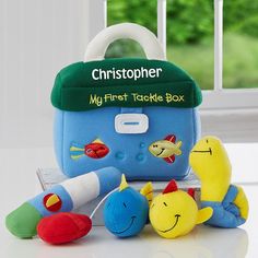 the first take box is filled with toys for children to play with and learn how to use it