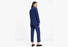 Made from lightweight tech twill our new blazer is just what you need for transitional dressing. | Kate Spade Avrey Blazer, French Navy - 0 Transitional Dressing, Kate Spade, Navy, Blazer