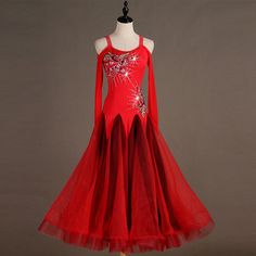 a red dress with sequins on it