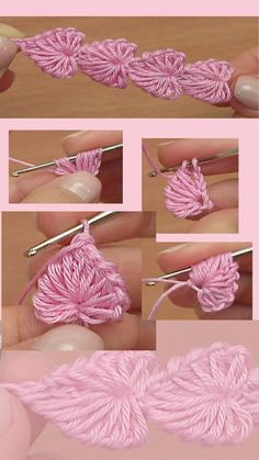 instructions to crochet with yarn and knitting needles